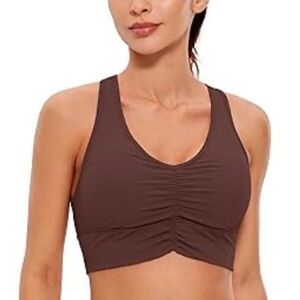 CRZ YOGA Ruched Longline Sports Bra